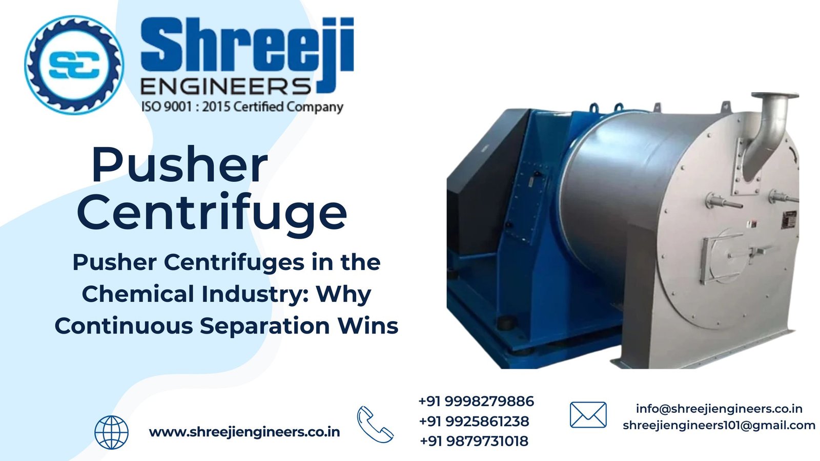 Pusher Centrifuges in the Chemical Industry Why Continuous Separation Wins
